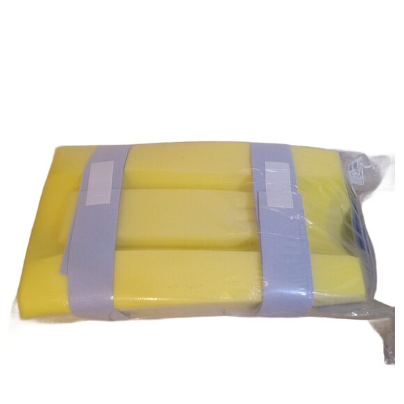 DeRoyal Foam Leg Compressed Pillow Adults Yellow Gray Straps M60-015 - Picture 3 of 6